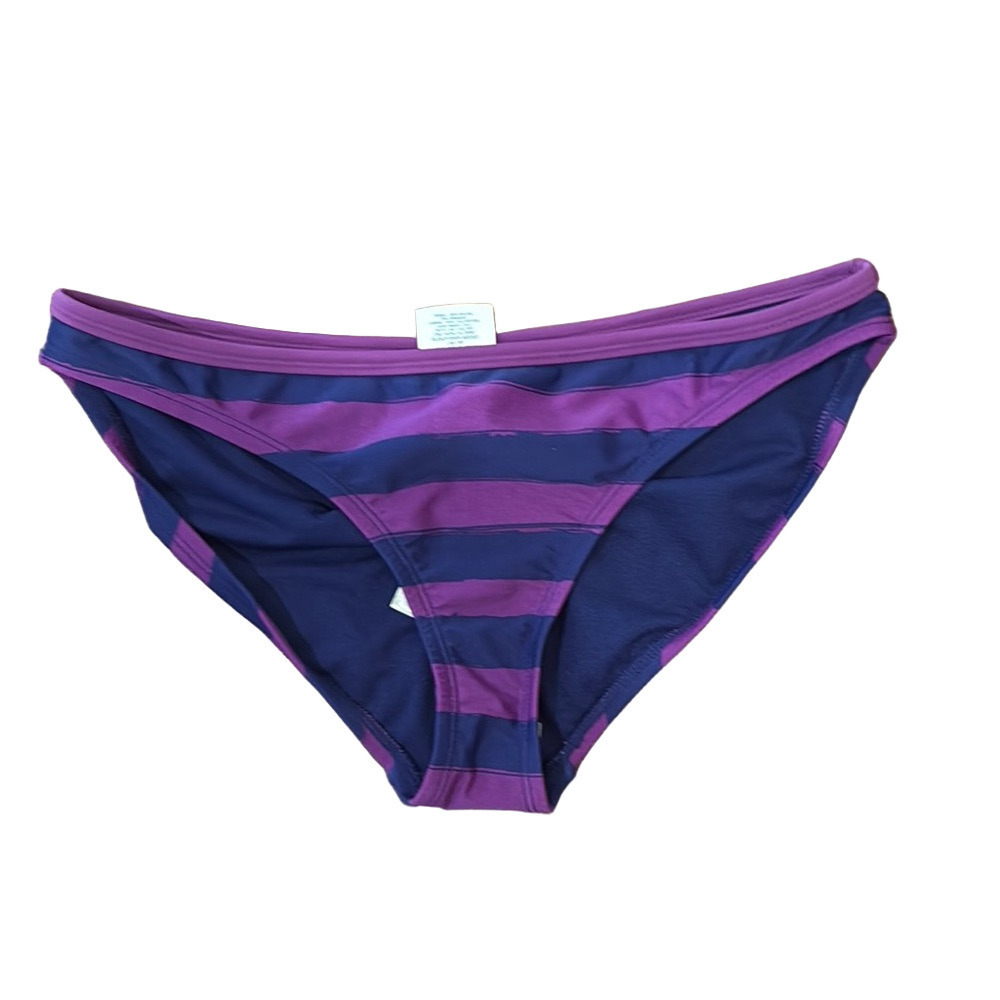 Converse NWT purple striped bikini bottom, small
